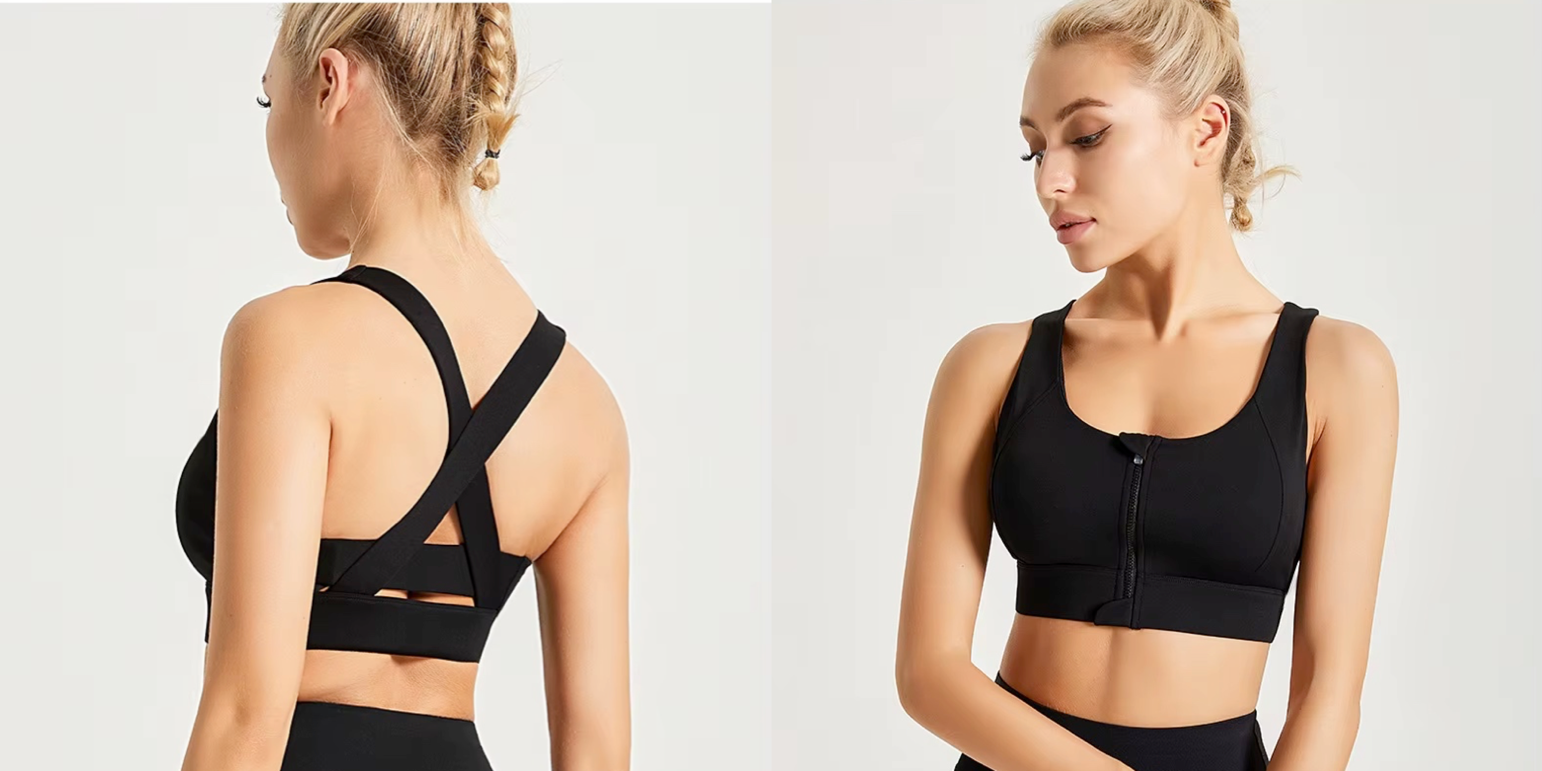 Tanfit Zip  bra cross back