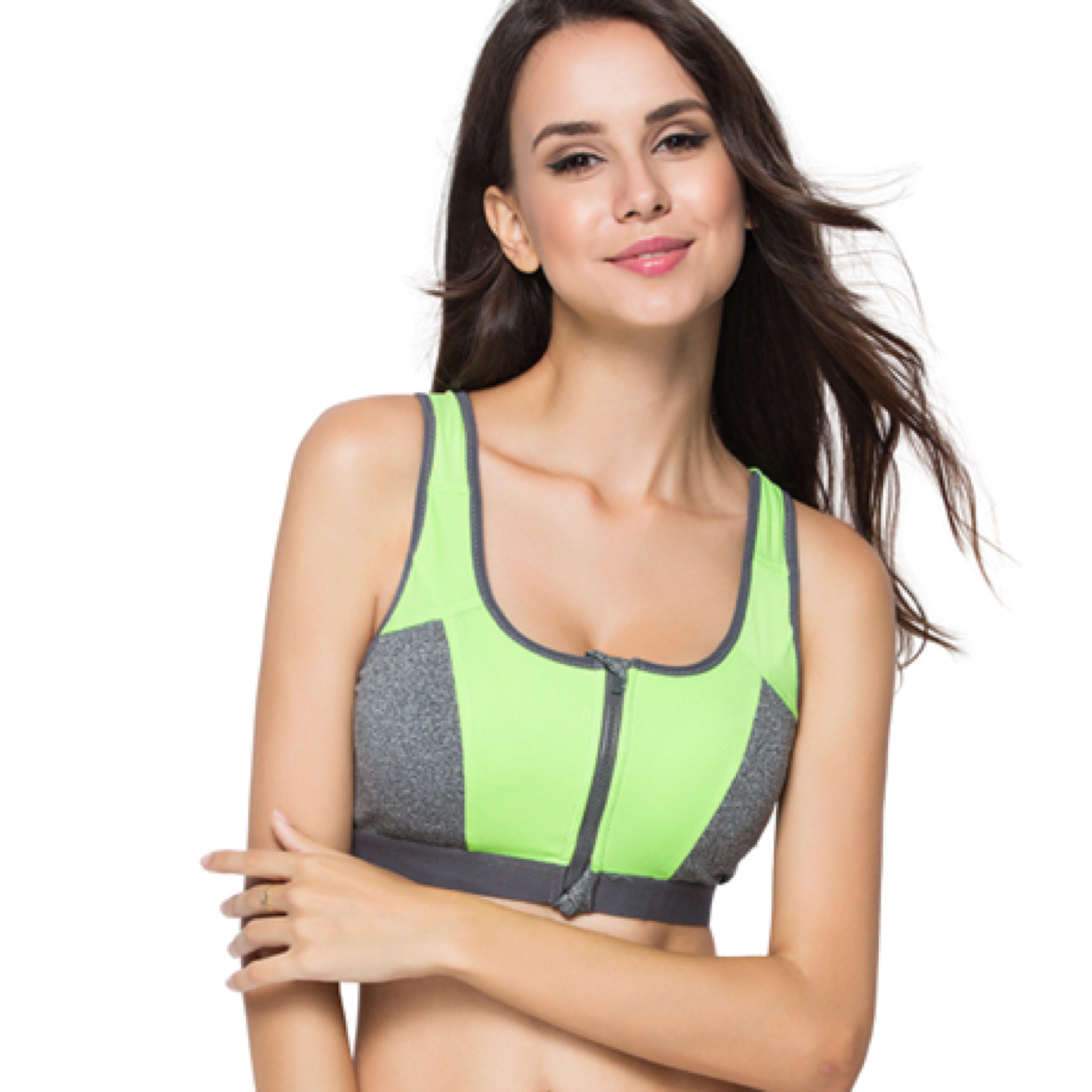 TANFIT CLIP ZIP SPORTS BRA