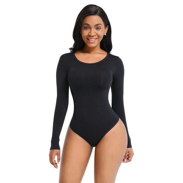 Elevate Your Style with the Ultra-Chic Long Sleeve Round Neck Bodysuit