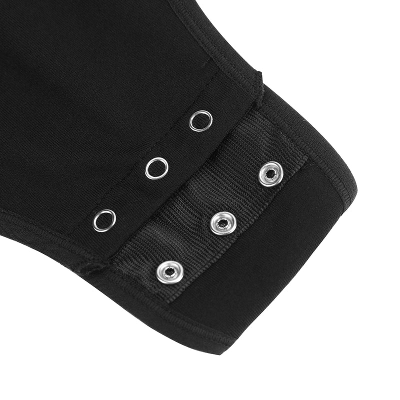 Bodysuit Shapewear - Black - V-Neckline - Long Sleeve – Tanfit Shop