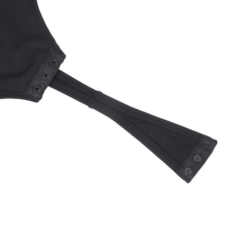Bodysuit Shapewear - Black - V-Neckline - Long Sleeve – Tanfit Shop