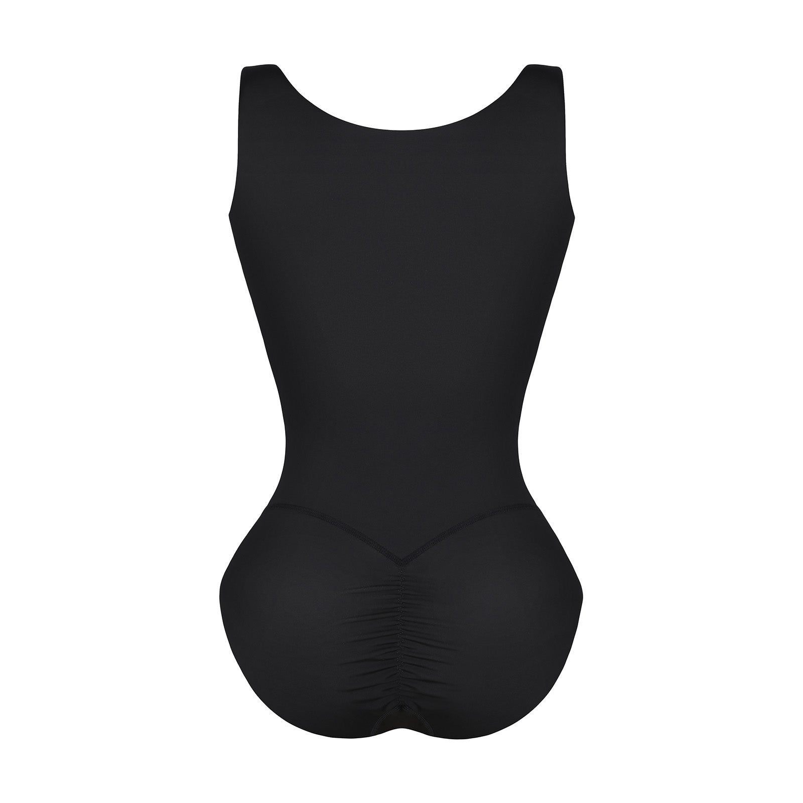 4-in-1 Waist Trainer Corset Shapewear - Buttoned Tummy Control High Waist with Padded Bra -  Black