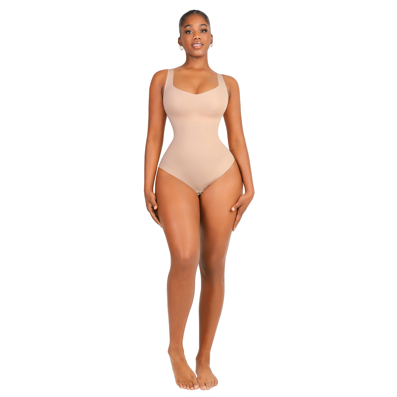 Seamless Bodysuit Shapewear - Nude