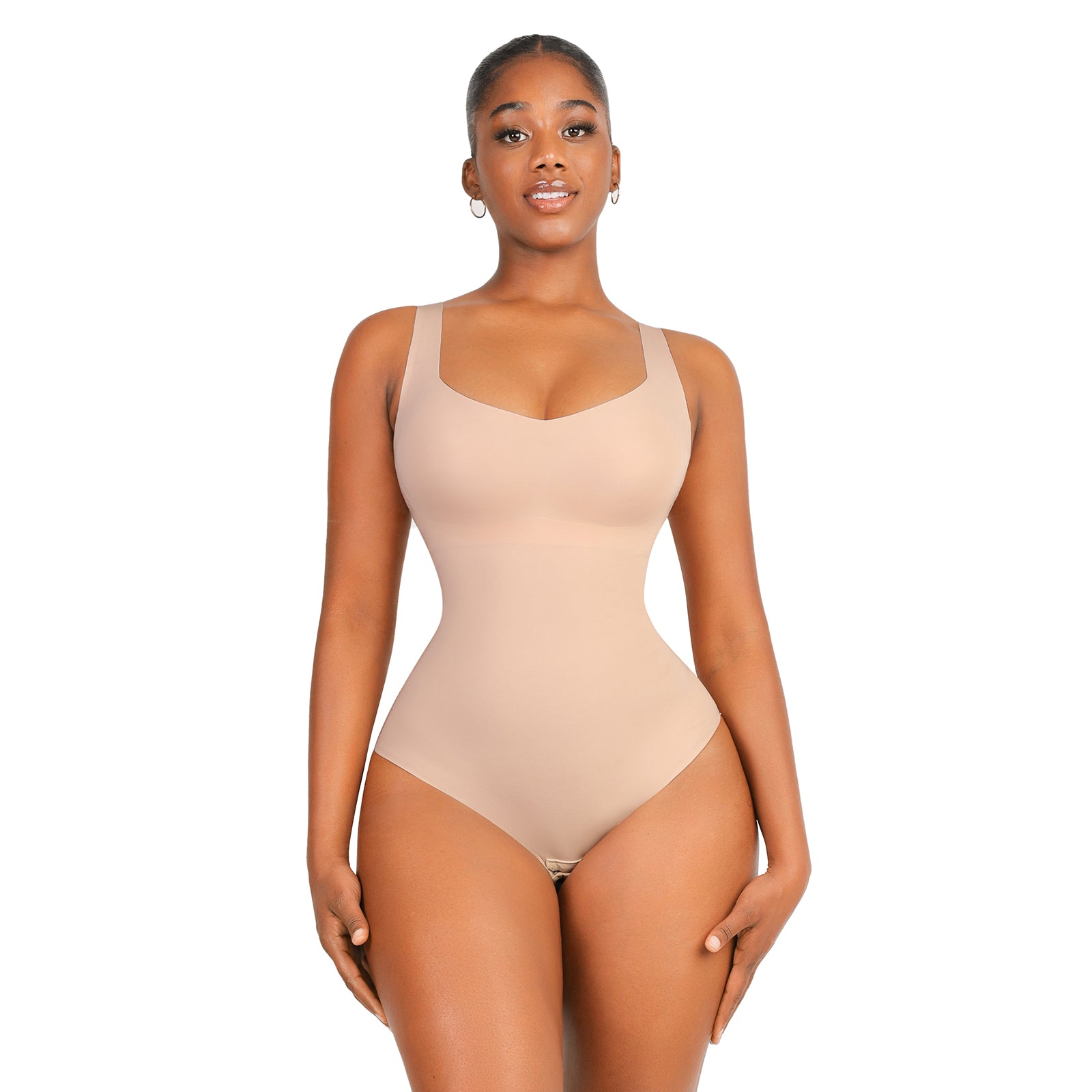 Seamless Bodysuit Shapewear - Nude