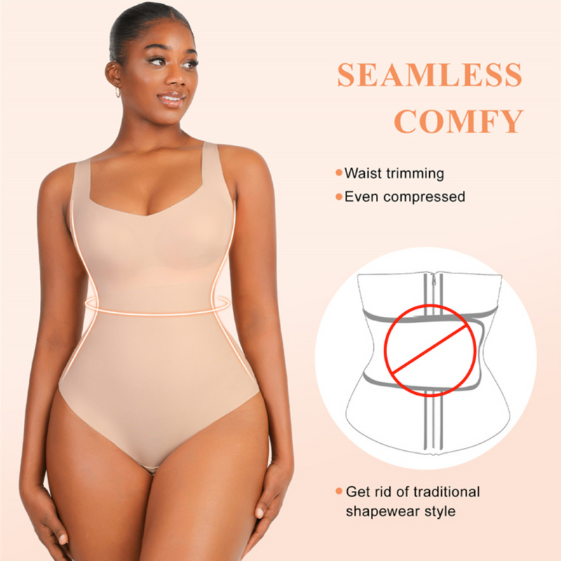 Nude Shape Wear Cleavage Bodysuit – Slimieefit