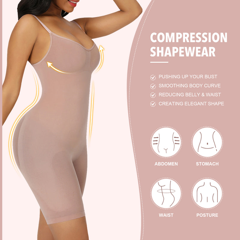 ZGJHFF Full Body Shaper Firm Tummy Control Shapewear Bodysuit Waist Trainer  Corset Tummy Control Thigh Slimmer Shapewear (Color : Nude, Size : XL) :  : Clothing, Shoes & Accessories