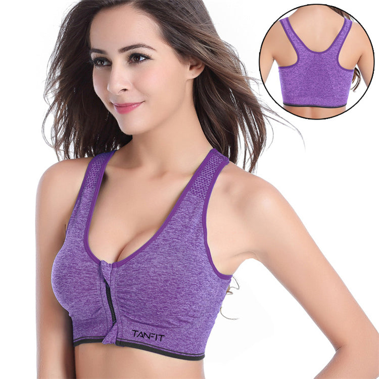 Zip Front Sports Bra | Tanfit.Shop